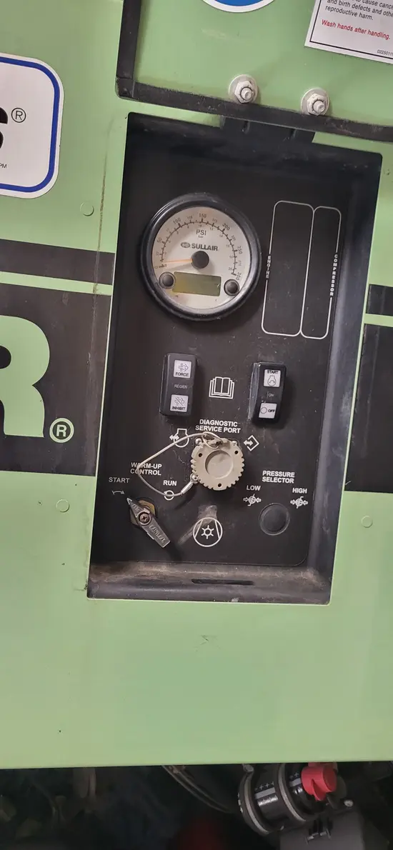 2019 Sullair 185DPQ-KU-T3 Air Compressor