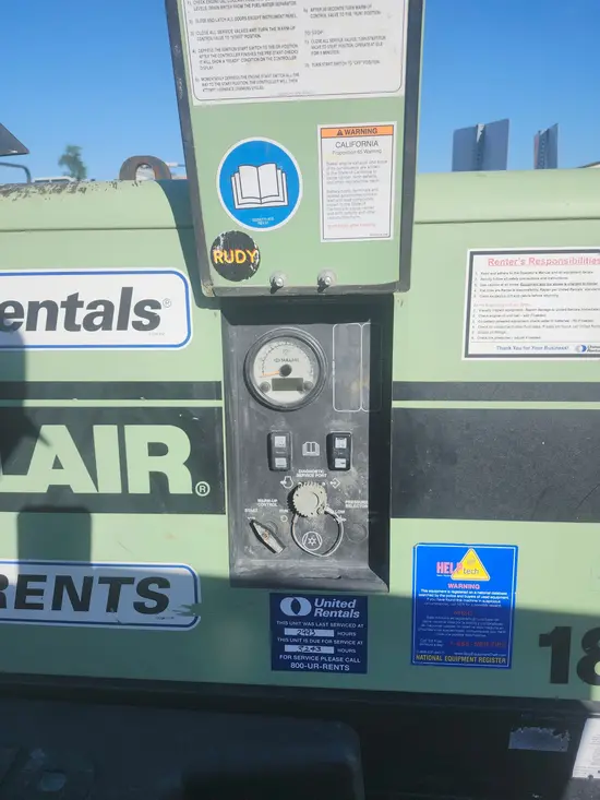2019 Sullair 185DPQ-KU-T3 Air Compressor