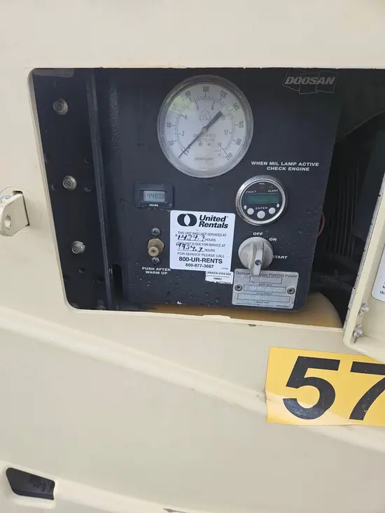 2018 Doosan C185WDZ-T4F Air Compressor