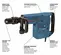 Green and black Bosch Demolition Hammer, 20-25 lbs., Electric Powered