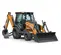 Orange and gray CASE 60-90 HP Backhoe Loader, 14 ft. Dig Depth, Extendahoe