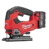 Red and black MILWAUKEE Jigsaw, Cordless, Electric Powered