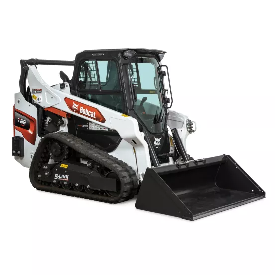 White and black Bobcat Compact Track Loader